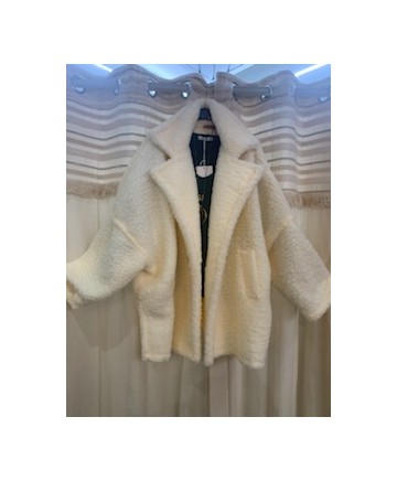 Veste bouclette beige 