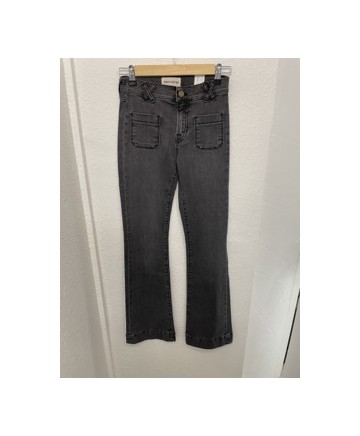 JEAN RILEY FLARE DENIM SMOKE GREY