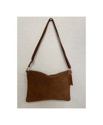 POCHETTE CUIR CAMEL