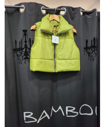 Gilet sans manches vert anis