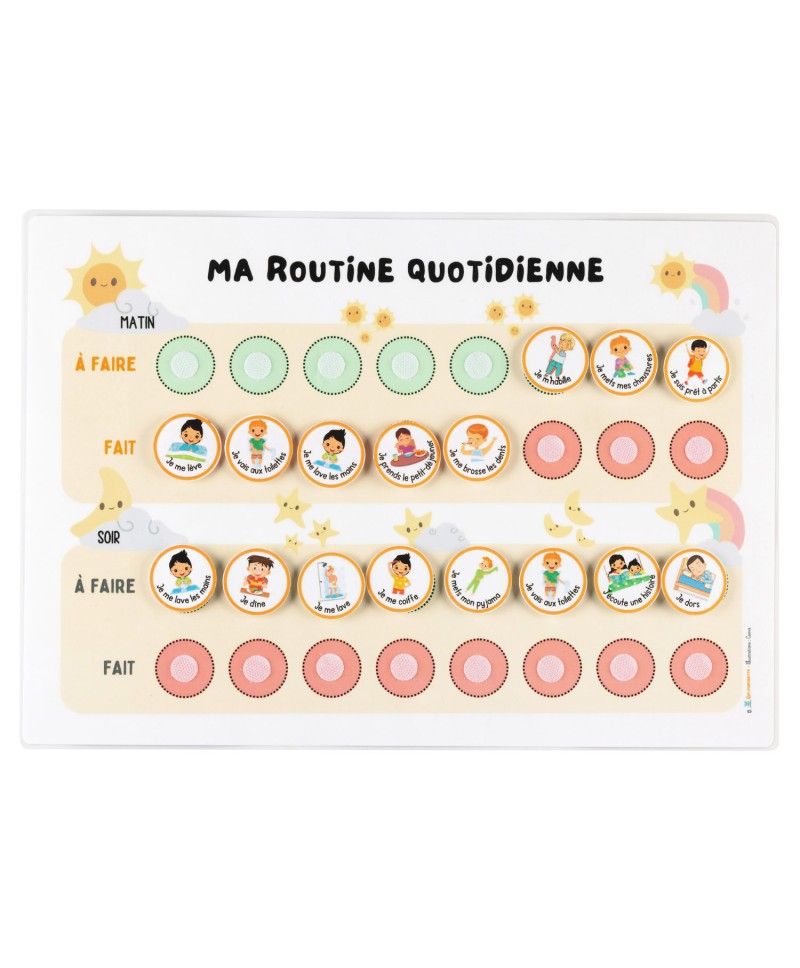 Routine quotidienne enfants